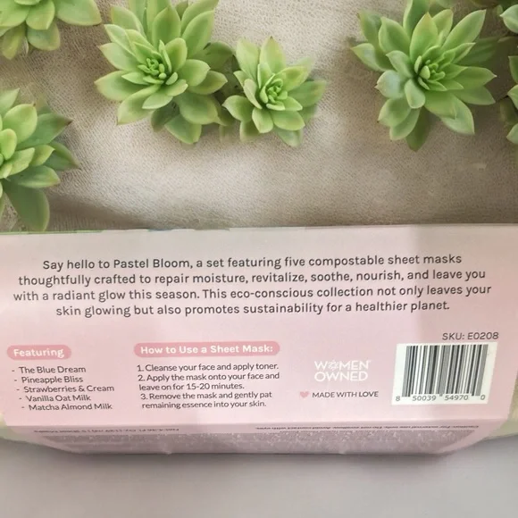 NEW Raw Juice Whole Food Facial 5 Sheet Mask Set Plant Based Skincare - Picture 8 of 12